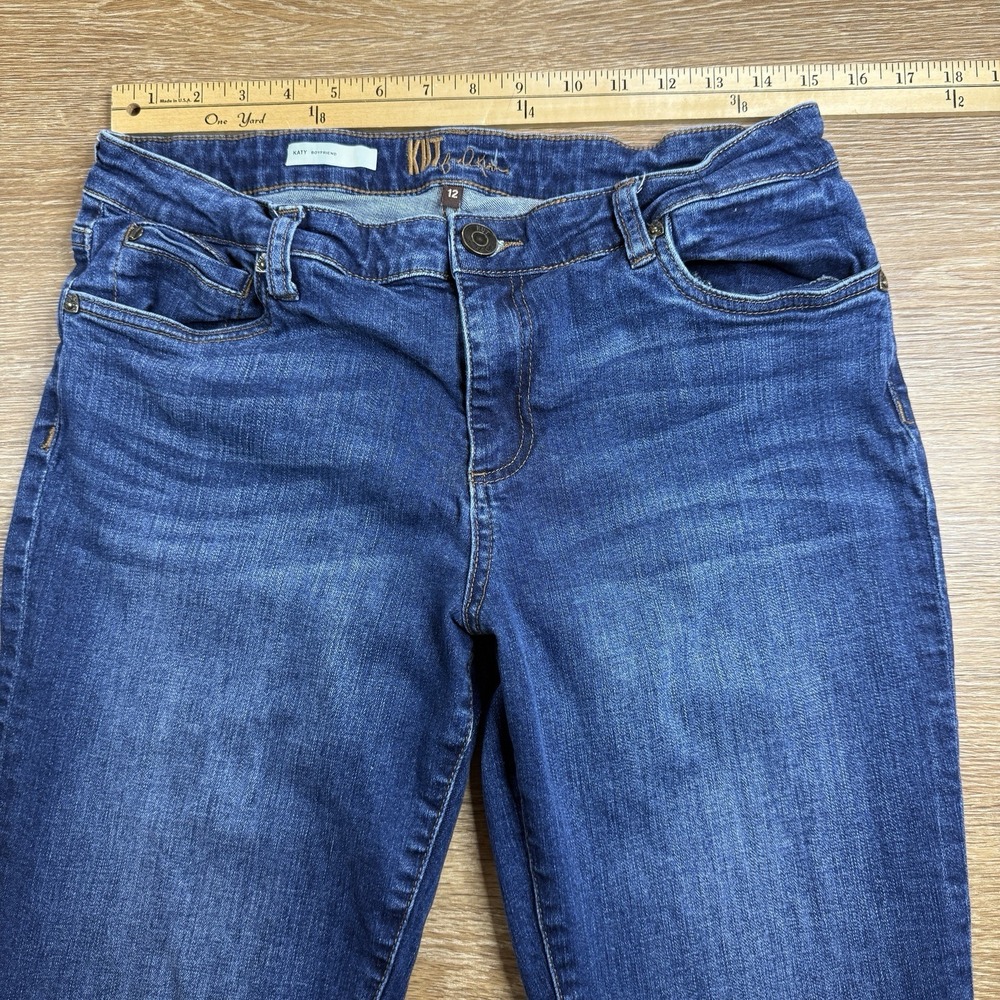 Kut From The Kloth Katy Boyfriend Jeans Women's 12 Medium Wash Stretch Casual - Picture 9 of 13